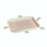 Rectangular Samurai Wooden Serving Tray L:14.9in W:10.7in H:1.1in - 50 pcs Rectangular Samurai Wooden Serving Tray L:14.9in W:10.7in H:1.1in - 50 pcs